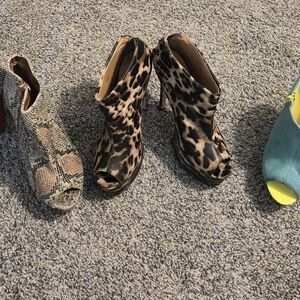 Leopard Print Ankle Booties